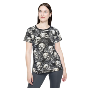 Skull and Roses Unisex AOP Tee