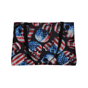 American Flag Skulls Weekender Tote Bag