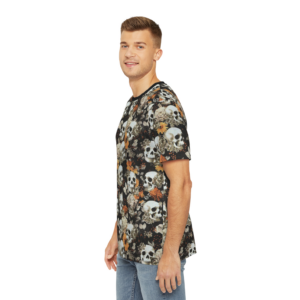 Skulls And Fall Floral Unisex AOP Tee